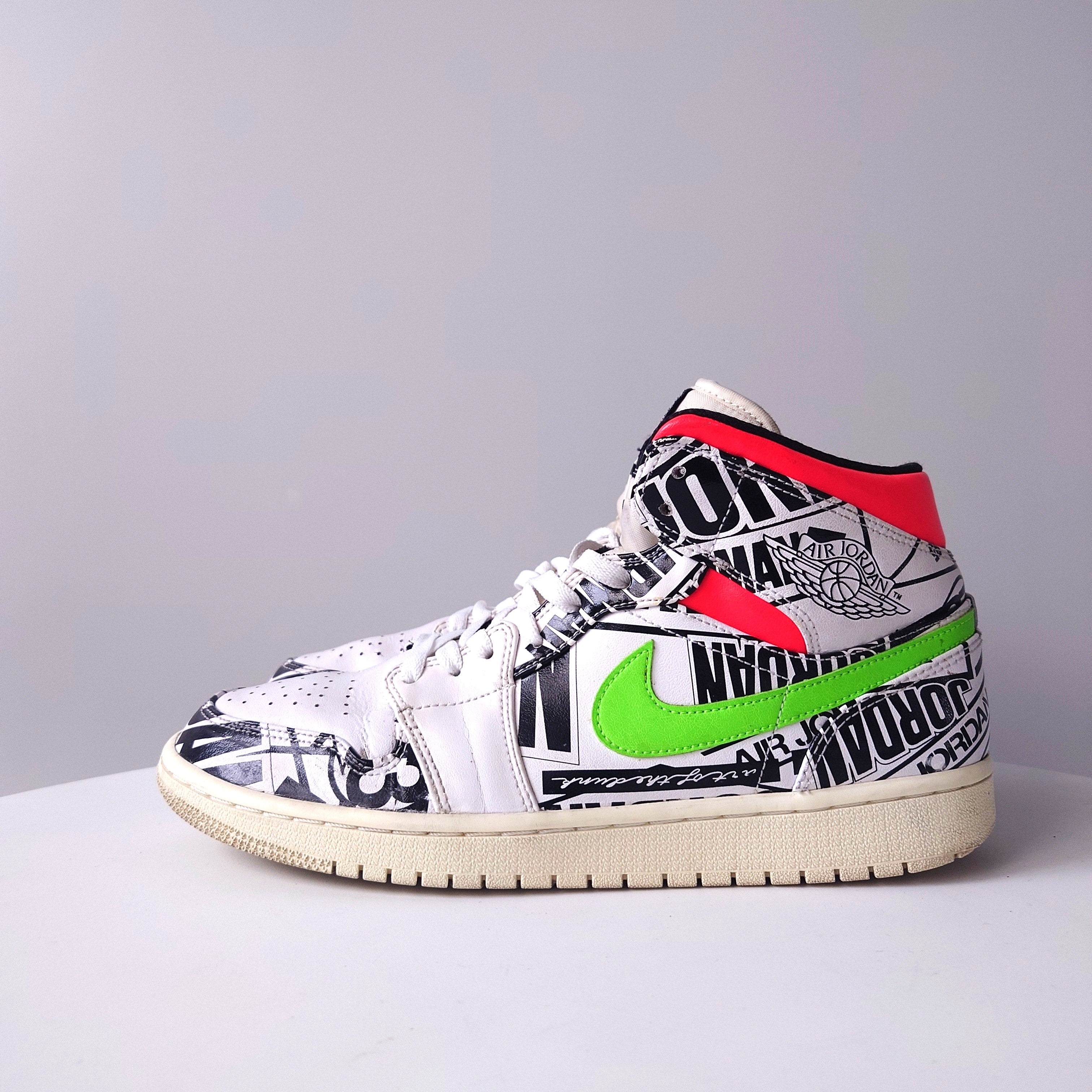 JORDAN1 mid ALL OVER LOGOS 28.5cm